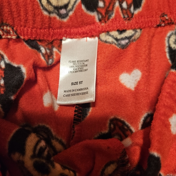 Minnie Mouse Fleece PJs | 5T | Toddler | Disney Junior | Pants | Shirt | Set - Picture 8 of 10